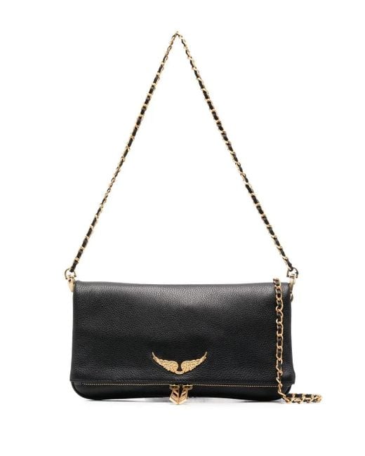 Zadig & Voltaire Black Rock Grained Leather