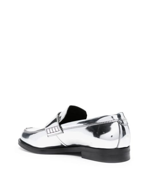 Gcds White Wirdo Reflective-Effect Loafers