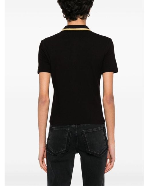 Versace Poloshirt Met Embleem in het Black