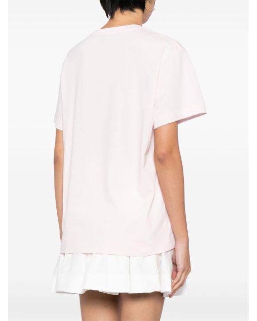 Simone Rocha Pink Graphic-print Cotton T-shirt
