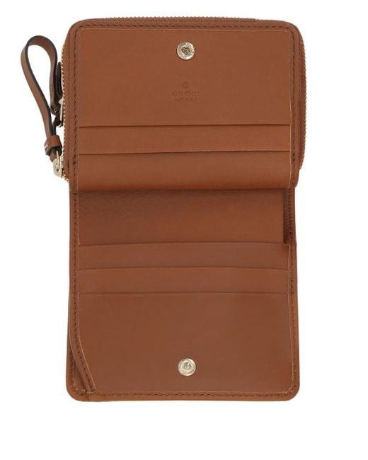 Gucci Gray Portemonnaie Mit Gg-Monogramm