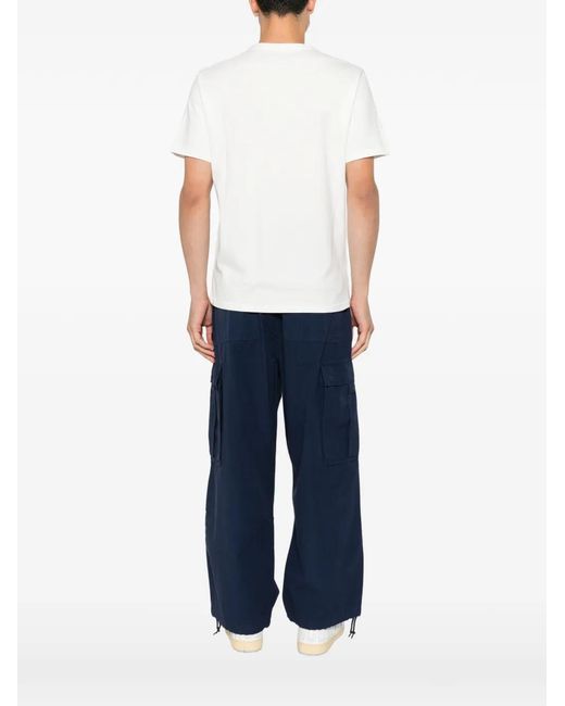 KENZO White Cherry-Embroidered T-Shirt for men