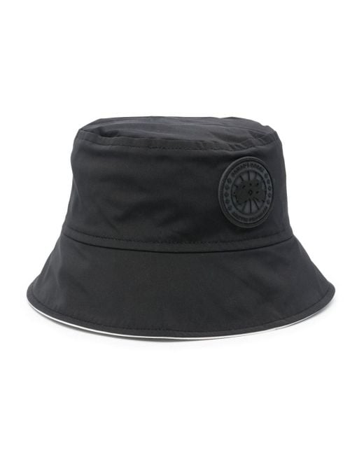 Canada Goose Black Horizon Reversible Bucket Hat for men