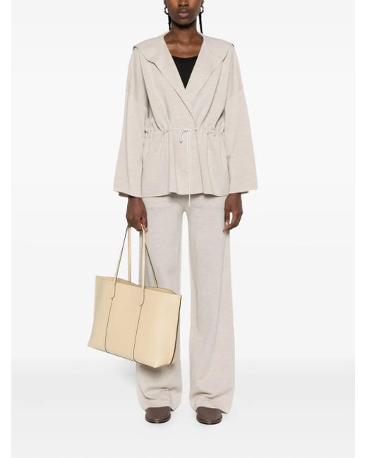 Max Mara White Wide-Leg Trousers