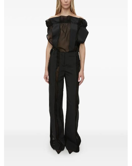 Christopher Esber Black Ignis Spliced Trousers