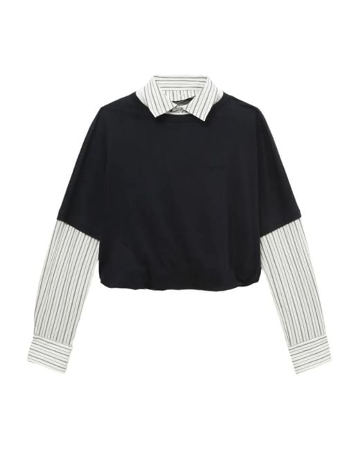 we11done レイヤード トップ Black