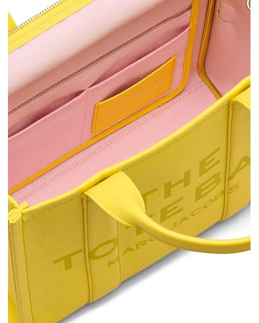 Marc Jacobs Yellow Medium Tote Leather Bag