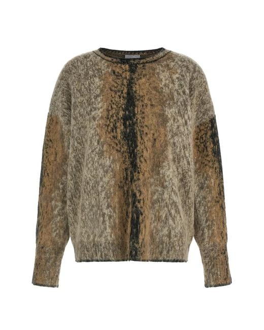 Nude Green Pullover Mit Abstraktem Muster