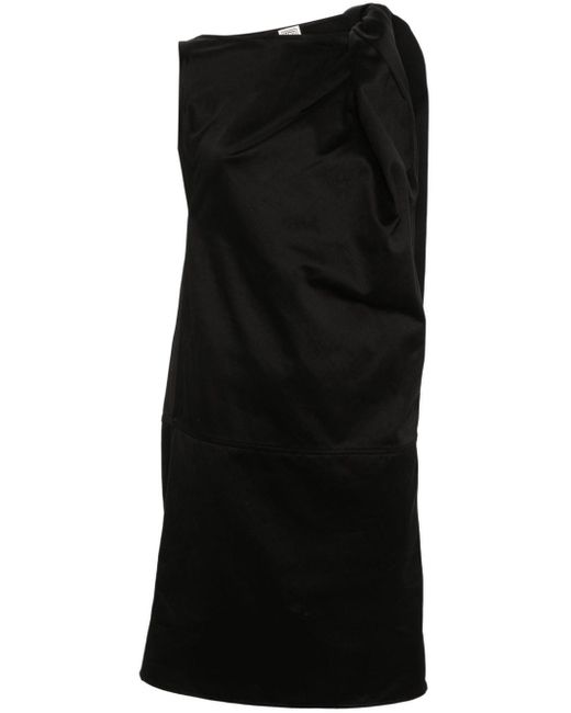 Totême  Black Kleid mit gedrehten Schultern