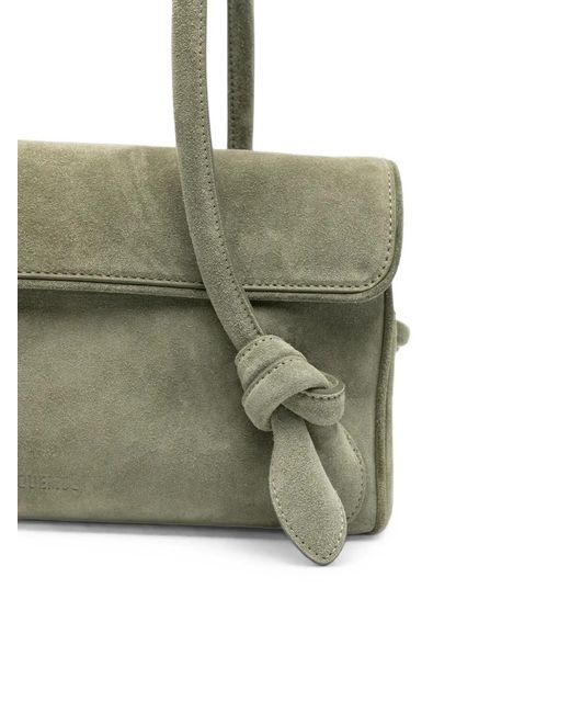Jacquemus Green Leather Shoulder Bag