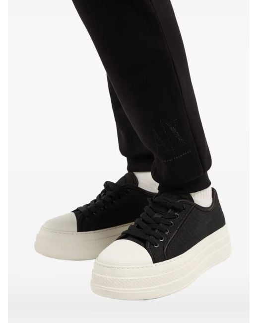 ARMANI EXCHANGE Black Logo-Detail Track Pants