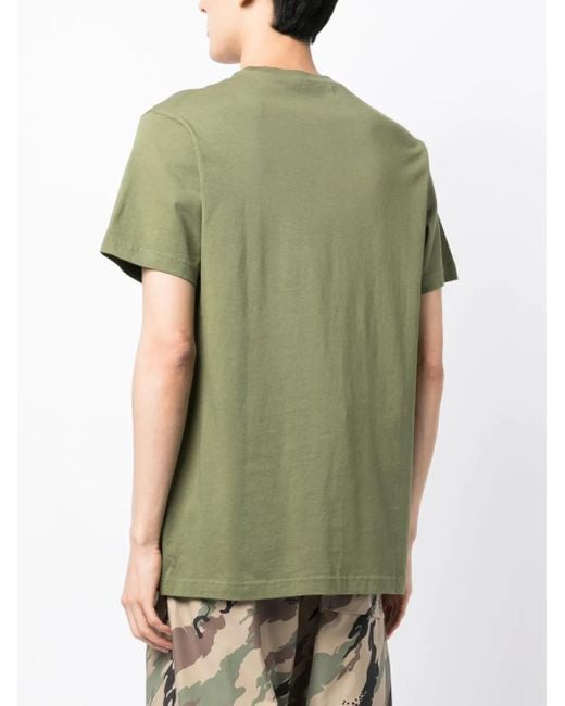 Maharishi Green Songkran Embroidered Cotton T-Shirt for men