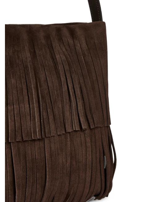 Liviana Conti Brown Pleated Purse