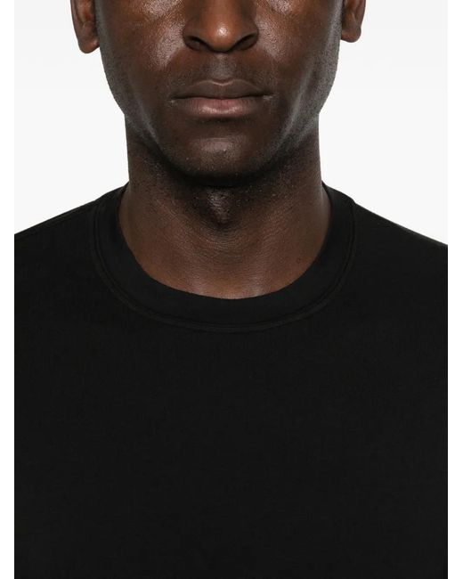 Fedeli Black Logo-Detail T-Shirt for men