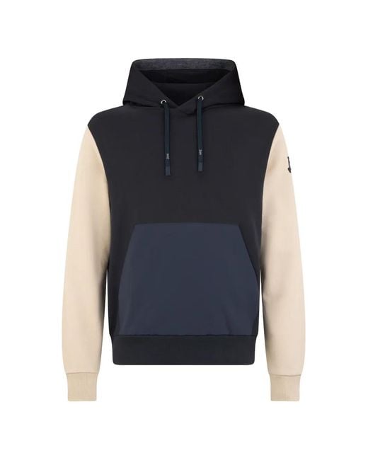 Herno Blue Colour-Block Hoodie for men