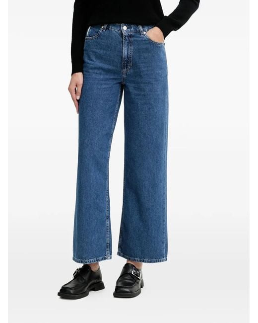 Marc O' Polo Blue Pocket Belt-Loop Jeans