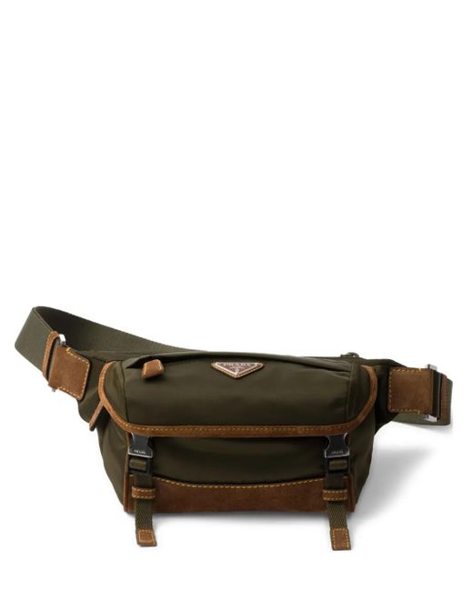 Borsa A Spalla Utility Piccola di Prada in Brown da Uomo