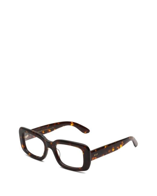 Retrosuperfuture Brown Square Frame Glasses