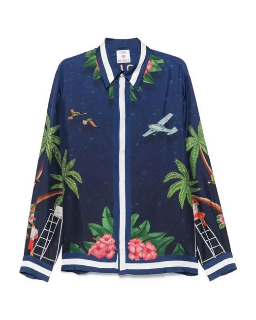 Casablanca Blue Shirts for men