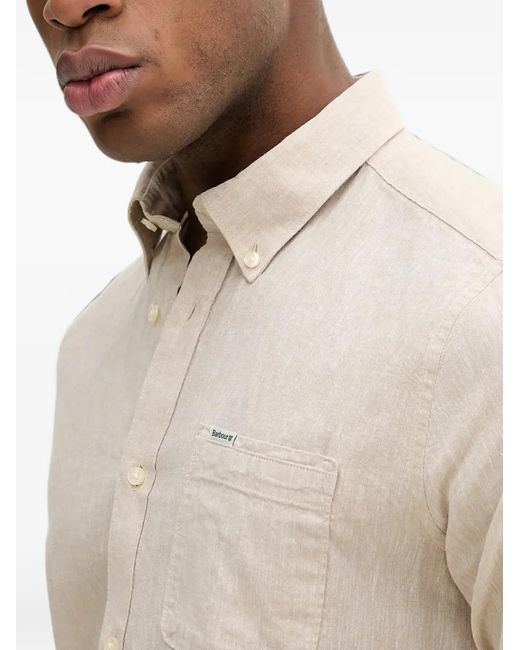 Barbour Natural Nelson Long-Sleeve Shirt for men
