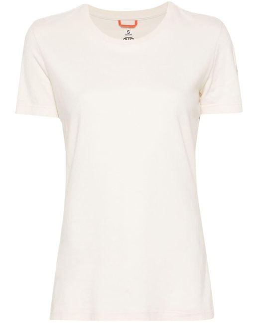Parajumpers White Logo-patch Cotton T-shirt