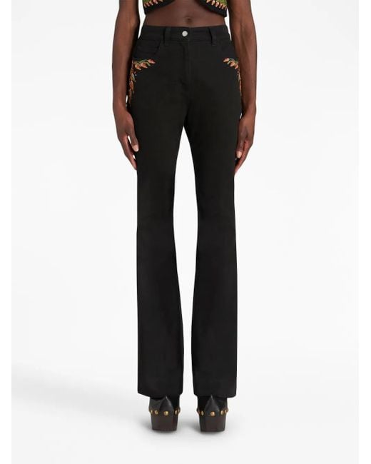 Etro Black Flare Jeans