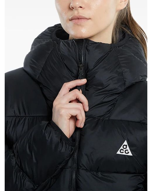 Nike Black Hooded Puffer Jacket