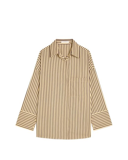 Faithfull The Brand Natural Clemente Stripe-Print Shirt