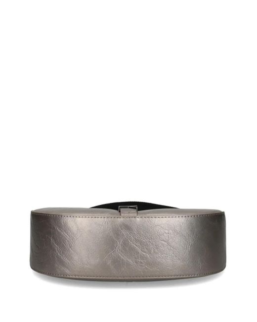 Tommy Hilfiger ロゴプレート ショルダーバッグ Gray