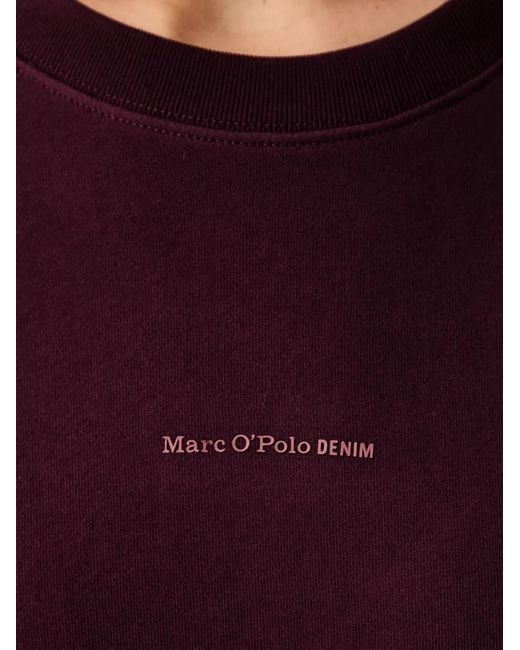 Marc O' Polo Red Logo-Print Raglan-Sleeve Sweatshirt