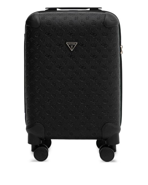 Guess Black Valise À Logo Embossé