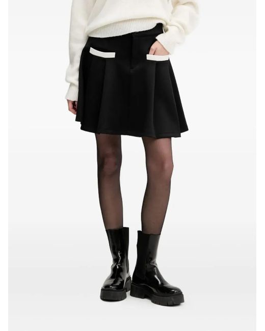 HUGO Mini-Rok Met Geplooide Zak in het Black