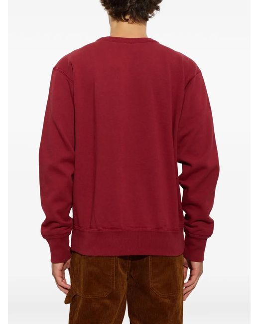 Isabel Marant Red Mike Logo-Print Sweatshirt for men