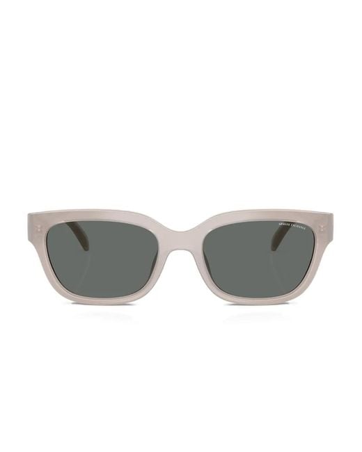 ARMANI EXCHANGE Gray Square-Frame Sunglasses