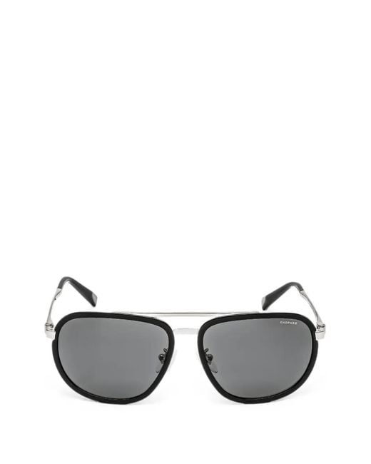 Chopard Black Pilot-Frame Sunglasses for men