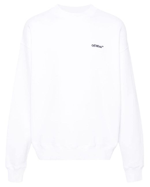 Off-White c/o Virgil Abloh White Cam Arrows Organic-cotton Sweatshirt for men