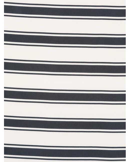 Max Mara White Striped Scarf
