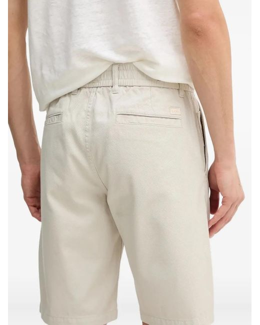 Boss Natural Elasticated-Waistband Bermuda Shorts for men