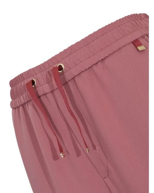 Herno Pink Drawstring-Fastening Track Pants