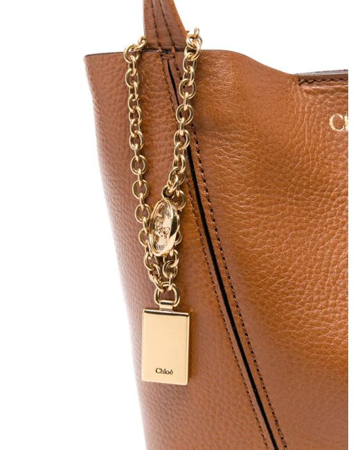 Chloé Spin ハンドバッグ S Brown
