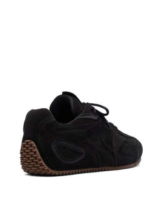 Axel Arigato Black Slow Runner Suede Panelled Sneakers for men