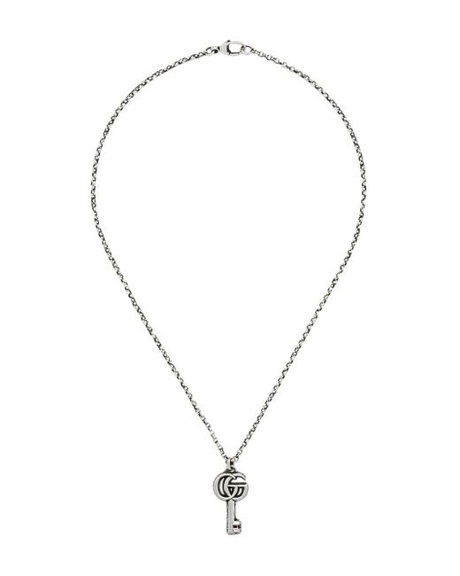 Gucci Metallic GG Marmont Key Necklace