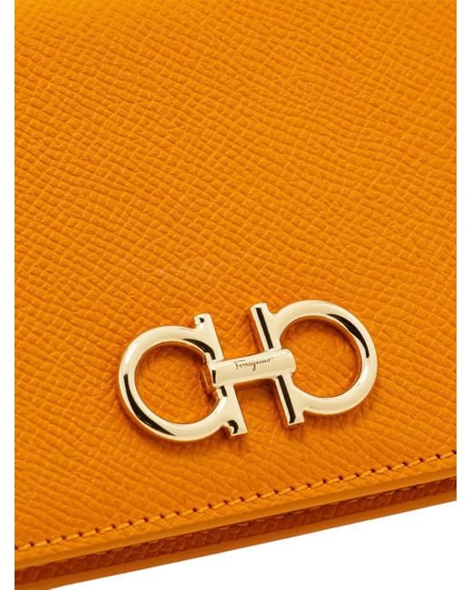 Portafoglio Gancini di Ferragamo in Orange