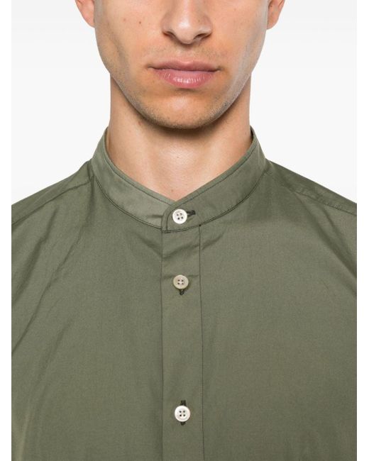 Camisa de manga larga Boglioli de hombre de color Green