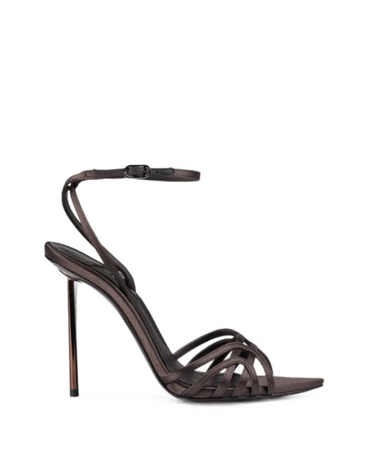 Le Silla White Bella Caged Sandals