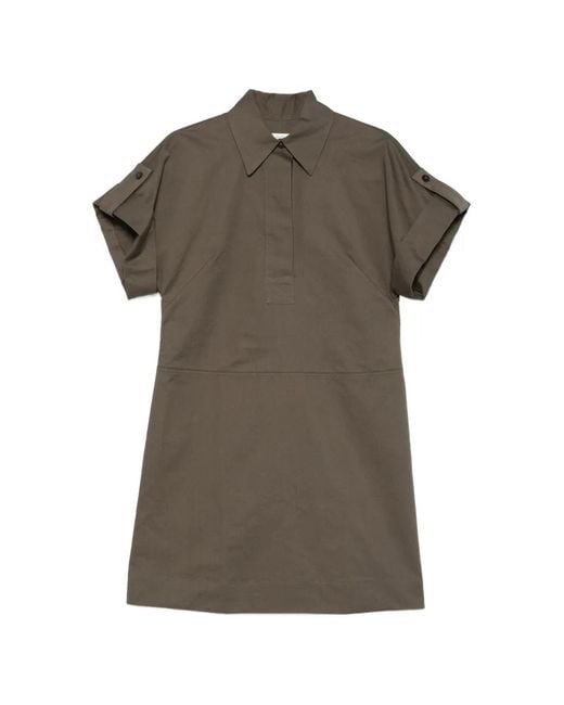 Joseph Brown Ali Buttoned Mini Dress