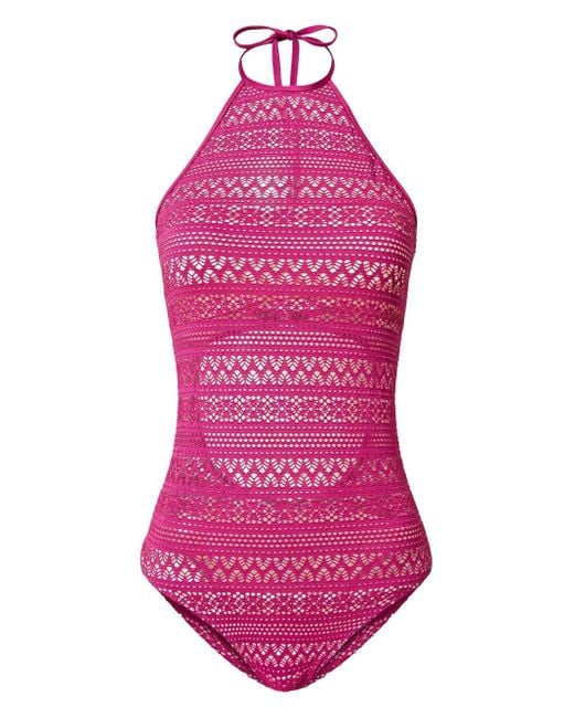 Twinset Pink Lace Swimsuit