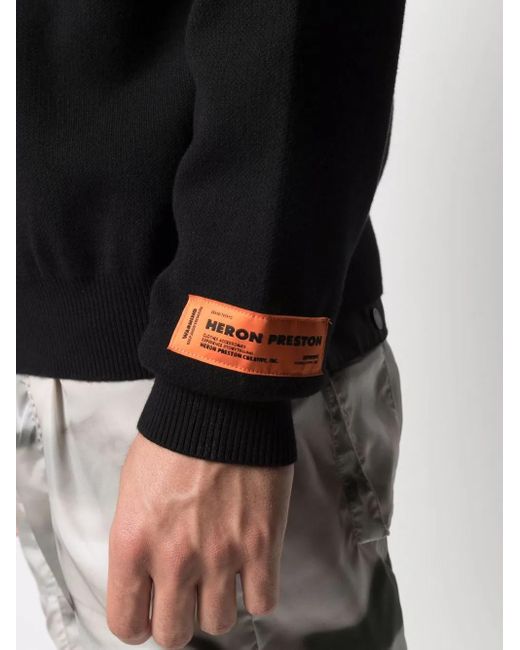 Heron Preston Black Trading Sweatshirt for men