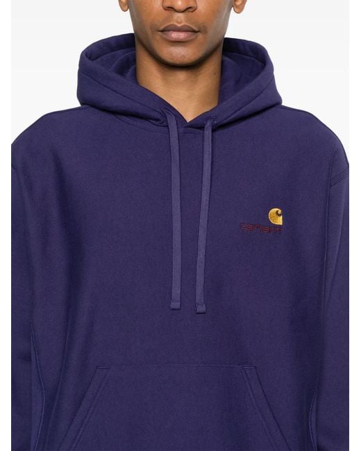 Carhartt American Script Hoodie in Blue für Herren