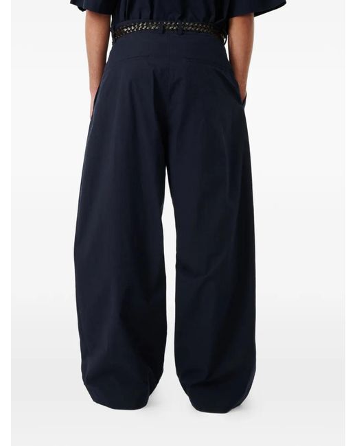 Studio Nicholson Blue Line Double Pleats Trousers for men